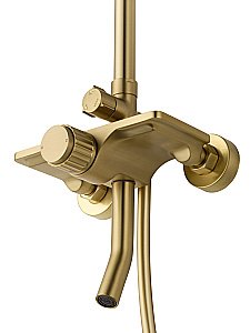 Душевая система WONZON & WOGHAND CLICK, Брашированное золото (WW-N3S962-BG) купить в интернет-магазине сантехники Sanbest
