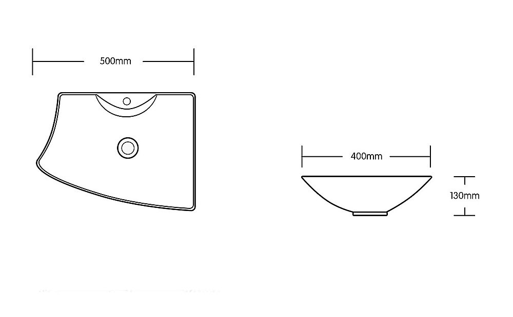 Раковина накладная CeruttiSpa 50 CR7054 белая купить в интернет-магазине Sanbest