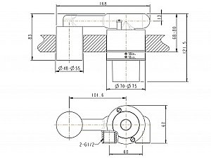 Скрытая часть Bravat Rhein D968C-ENG купить в интернет-магазине сантехники Sanbest