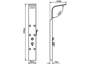 Душевая панель Aquanet Galaxy Shine купить в интернет-магазине сантехники Sanbest