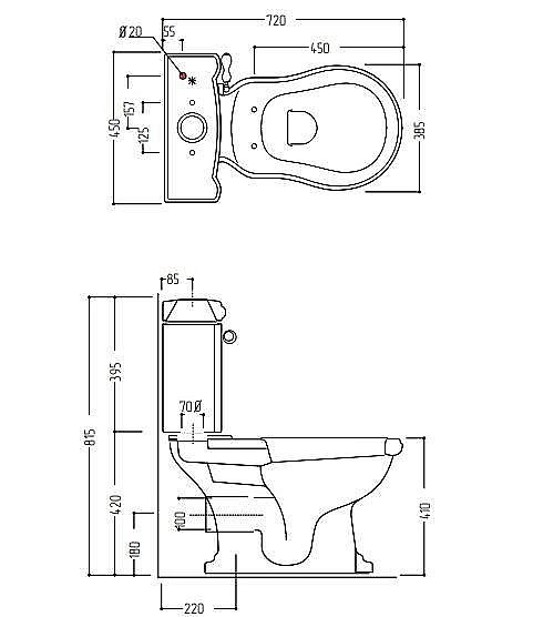 Унитаз Migliore Bella 31100 белый/хром купить в интернет-магазине Sanbest
