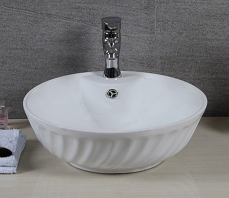 Раковина накладная Ceramalux N 40,5 9074 белая купить в интернет-магазине Sanbest