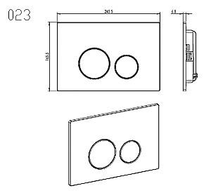 Унитаз подвесной Aquatek ВЕГА AQ1905-00+INS-0000012+KDI-0000036+KKI-0000002 белый глянцевый, безободковый, с крышкой микролифт, с инсталляцией и кнопкой нержавеющая сталь купить в интернет-магазине Sanbest