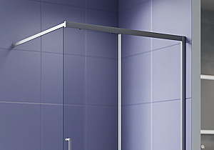 Душевое ограждение Aquatek Walk in 120 AQ.WISL.120.1GM стекло прозрачное/профиль оружейная сталь купить в интернет-магазине Sanbest