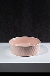 Раковина Allen Brau Fantasy Romb 36 4.11033.SM розовая матовая купить в интернет-магазине Sanbest