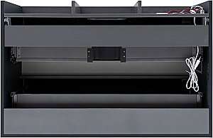 Тумба с раковиной Allen Brau Activity 100 1.34014.AM антрацит матовый/олива брашированная для ванной в интернет-магазине Sanbest