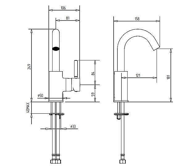 Смеситель для раковины Migliore Fortis 30456 черный купить в интернет-магазине сантехники Sanbest