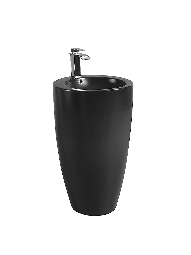 Раковина напольная WeltWasser Leerbach 10000013337 черная матовая купить в интернет-магазине Sanbest