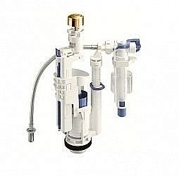 Механизм двойного слива Kerasan 750991 с нижним подводом воды  кнопки золото купить в интернет-магазине сантехники Sanbest