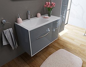 Раковина Эстет Барселона 90 любой цвет под заказ с блёстками купить в интернет-магазине Sanbest