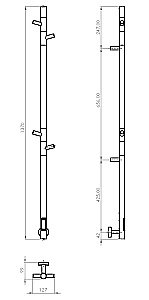 Полотенцесушитель электрический Vincea VTD-1DGE графит купить в интернет-магазине сантехники Sanbest