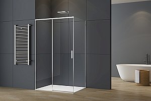 Душевой уголок Vincea Soft 2 140х80 VSR-3SO28014CL стекло прозрачное/профиль хром купить в интернет-магазине Sanbest