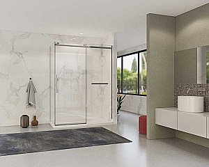 Душевой уголок Vincea Como Soft VSR-1CS1015CL 150x100 стекло прозрачное/профиль хром купить в интернет-магазине Sanbest