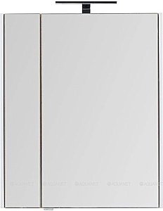 Зеркальный шкаф Aquanet Августа 75 дуб сонома купить в интернет-магазине сантехники Sanbest