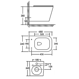 Инсталляция для унитаза Azario AZ-8010-1000 купить в интернет-магазине сантехники Sanbest