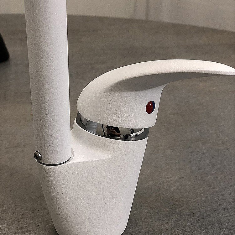 Смеситель для кухни PAINI Sicily 632L570PNLMKM белый купить в интернет-магазине сантехники Sanbest