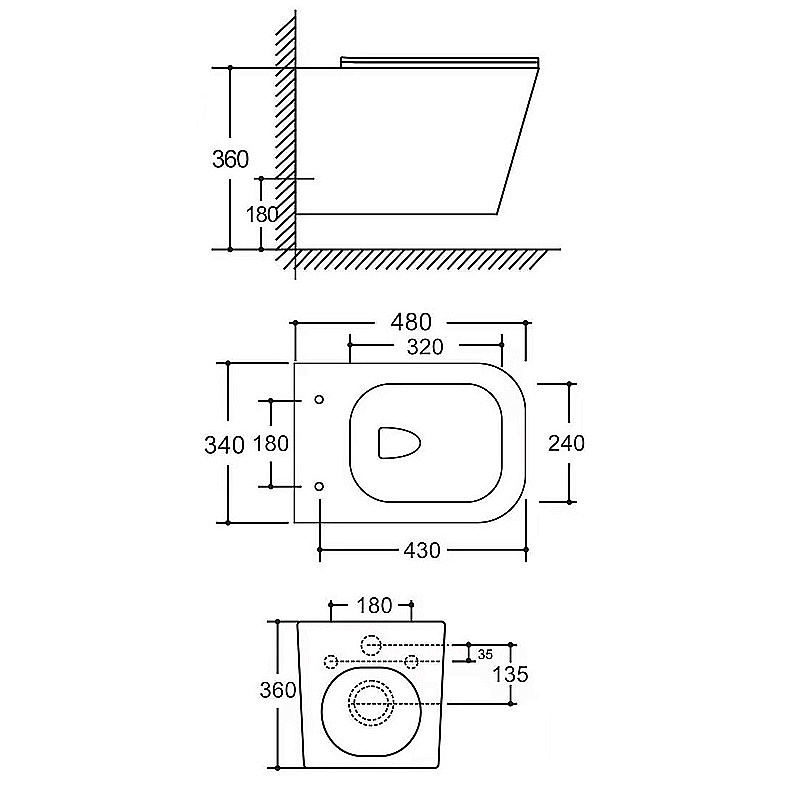 Инсталляция для унитаза Azario AZ-8010-1000 купить в интернет-магазине сантехники Sanbest