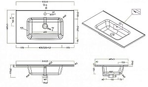 Тумба с раковиной BelBagno ETNA H60 2C 80 Rovere Moro для ванной в интернет-магазине Sanbest