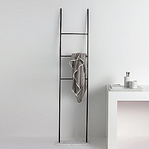 Полотенцедержатель Bertocci Carrarino 40 124 4430 0800 черный мрамор/черный матовый купить в интернет-магазине сантехники Sanbest