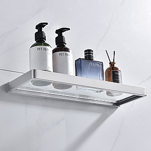 Полка стеклянная ABBER Westen AA1759SP сатин купить в интернет-магазине сантехники Sanbest