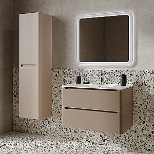 Тумба с раковиной Iddis Edifice 80 EDI80C0i95K капучино для ванной в интернет-магазине Sanbest