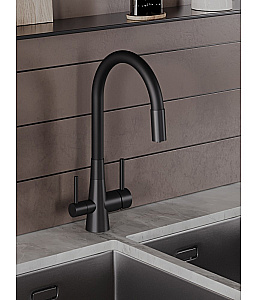 Смеситель для кухни Agger Elegant A3230344 черный матовый купить в интернет-магазине сантехники Sanbest