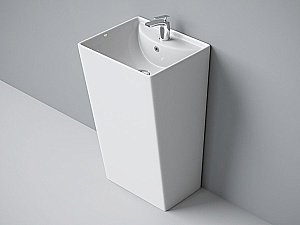 Раковина напольная Laguraty 216B белая купить в интернет-магазине Sanbest