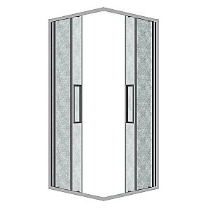 Душевой уголок Grossman Cosmo 300.K33.02.8080.10.02 80x80 стекло шиншилла/профиль хром купить в интернет-магазине Sanbest