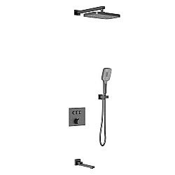 Душевая система Vincea VSFW-4311GM вороненая сталь купить в интернет-магазине сантехники Sanbest