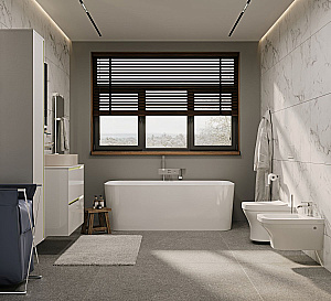 Тумба с раковиной Allen Brau Activity 90 1.34013.WM белая матовая/олива брашированная для ванной в интернет-магазине Sanbest