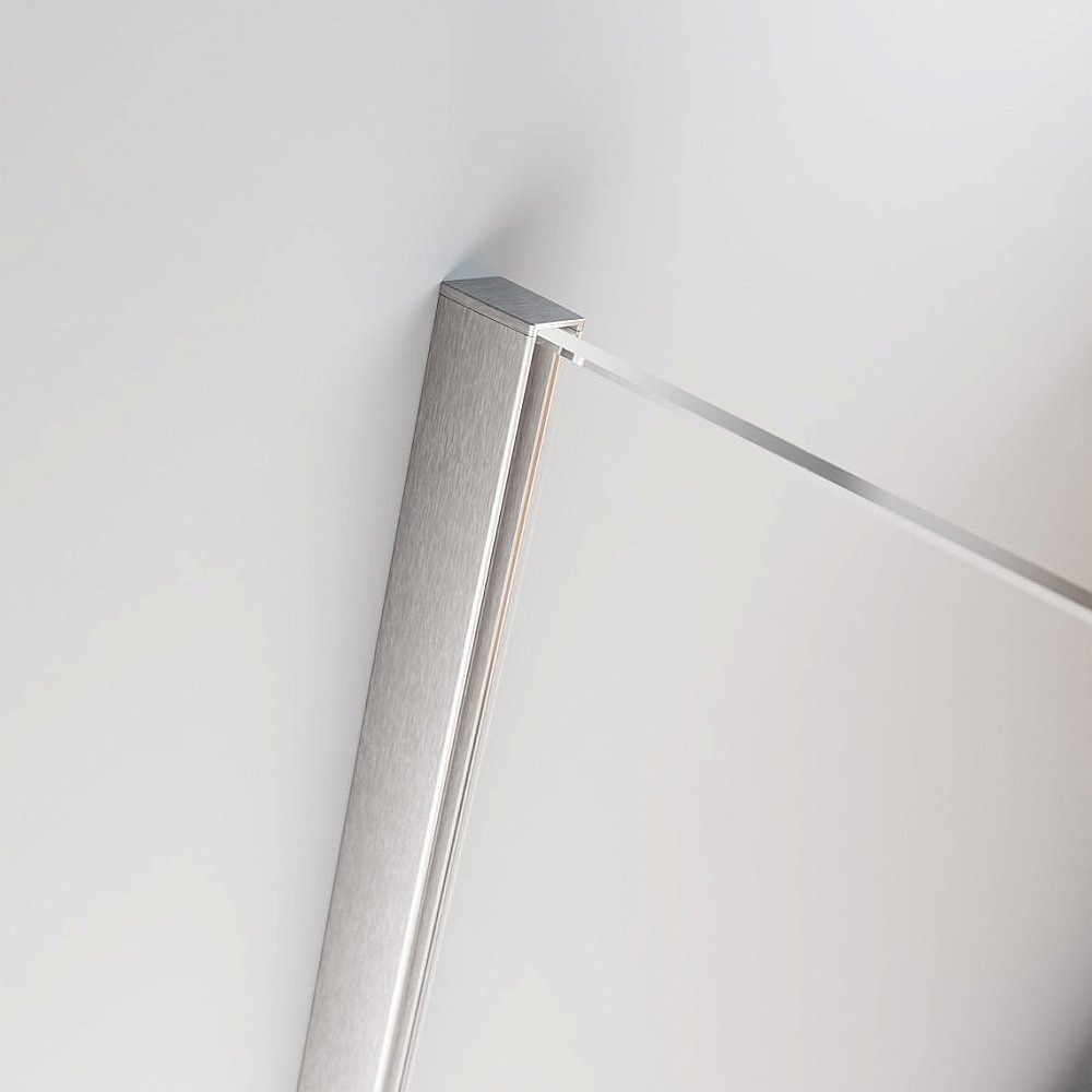 Душевое ограждение Radaway Furo SL Brushed Nickel Walk-in 120 10306638-91-01 стекло прозрачное/профиль брашированный никель купить в интернет-магазине Sanbest