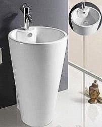 Раковина напольная Ceramalux N 50 B134B белая купить в интернет-магазине Sanbest