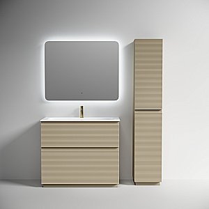 Тумба с раковиной Sancos FOLK Floor FL100FCP/CN7013 100 Капучино для ванной в интернет-магазине Sanbest