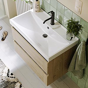 Тумба с раковиной Aqwella Astrid 80 AST0108 дуб давос для ванной в интернет-магазине Sanbest