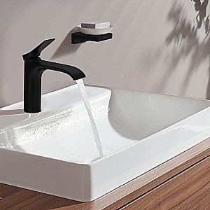 Смеситель для раковины Hansgrohe Vivenis 75022670 черный матовый купить в интернет-магазине сантехники Sanbest