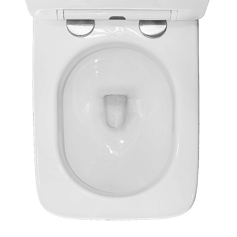 Унитаз подвесной Azario AZ-101C белый, безободковый, с крышкой микролифт купить в интернет-магазине Sanbest