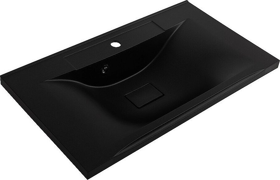 Раковина мебельная BelBagno BB800/450-LV-ART-PR-NERO черная купить в интернет-магазине Sanbest