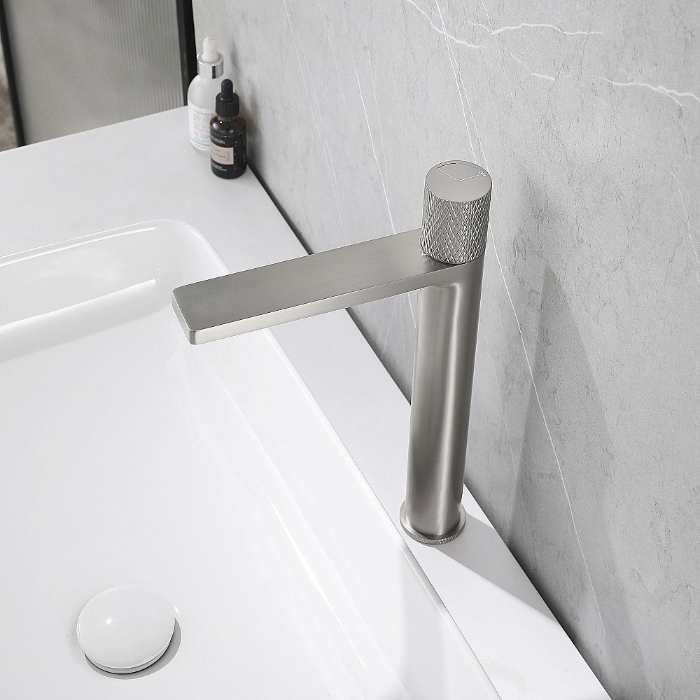 Смеситель для раковины ABBER Rund AF8711SP сатин купить в интернет-магазине сантехники Sanbest