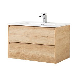 Тумба с раковиной BelBagno KRAFT 100 2C-SO/BB1000ETL Rovere Nebrasca Nature для ванной в интернет-магазине Sanbest