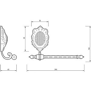 Держатель для туалетной бумаги Migliore Cleopatra 16681 золото купить в интернет-магазине сантехники Sanbest