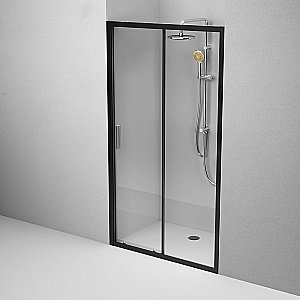 Душевая дверь AM.PM GEM W90G 110 прозрачная/черный купить в интернет-магазине Sanbest