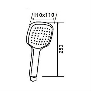 Душевая лейка Orange O-Shower OS06 хром купить в интернет-магазине сантехники Sanbest