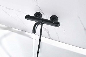 Смеситель для ванны Aquatek Европа AQ1343MB черный матовый купить в интернет-магазине сантехники Sanbest