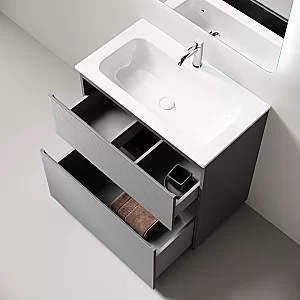 Тумба с раковиной Sancos FOLK Floor FL80FES/CN7012 80 Ergraut soft для ванной в интернет-магазине Sanbest