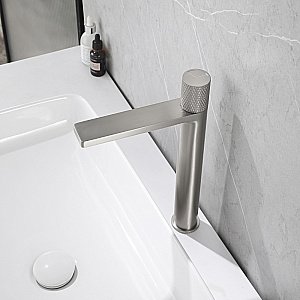 Смеситель для раковины ABBER Rund AF8711SP сатин купить в интернет-магазине сантехники Sanbest