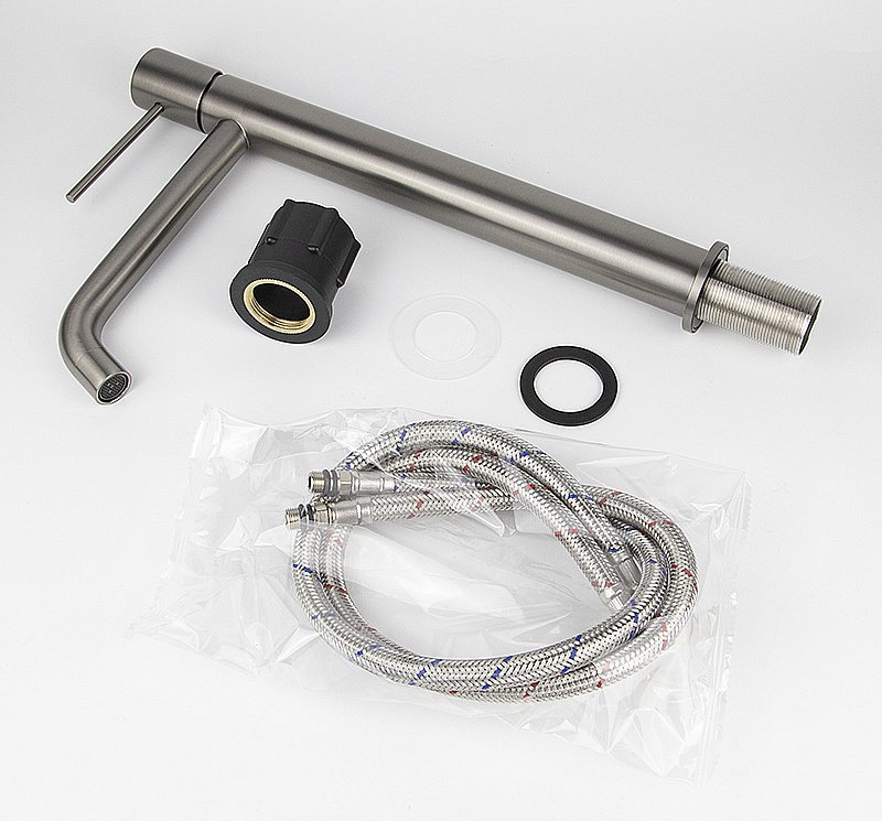 Смеситель для раковины Kaiser Vita 43311-15 вороненая сталь купить в интернет-магазине сантехники Sanbest