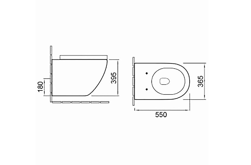 Унитаз подвесной Ceramalux 2213-K белый мрамор, безободковый, с крышкой микролифт купить в интернет-магазине Sanbest