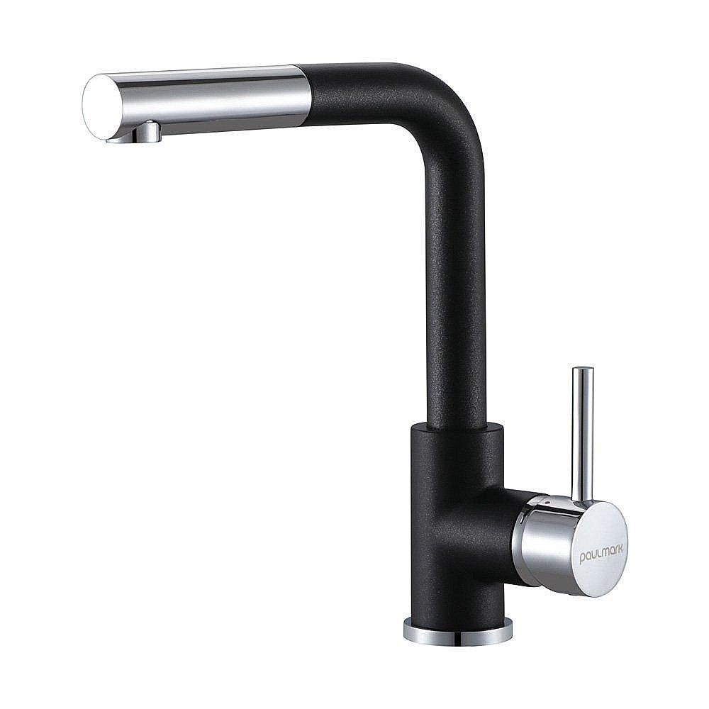 Смеситель для кухни Paulmark Kassel Ka214311-BLM Черный купить в интернет-магазине сантехники Sanbest