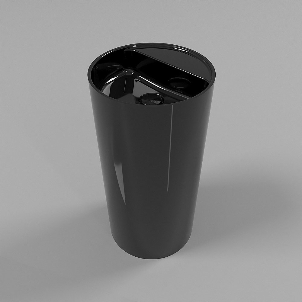 Раковина напольная WhiteCross Pantheon 43 0708.043043.101 черная купить в интернет-магазине Sanbest