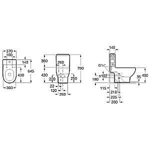 Унитаз напольный Roca MERIDIAN-N 342247000 с бачком купить в интернет-магазине Sanbest